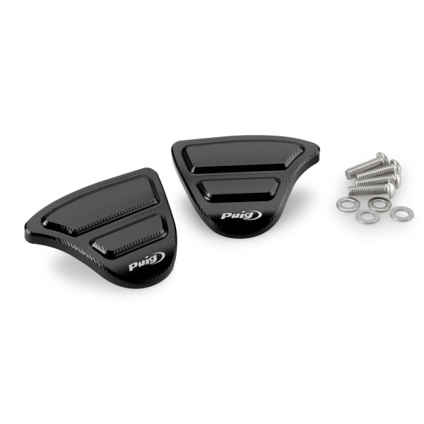 Puig Puig aluminium mirror caps | black | yamaha r1/r1m